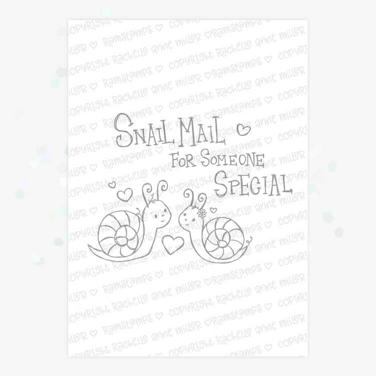'Snail Mail' Digital Stamp