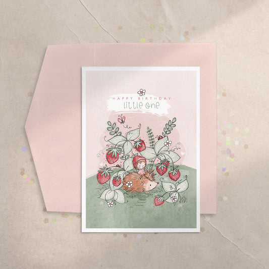 Strawberry Patch 5x7 Greeting Card
