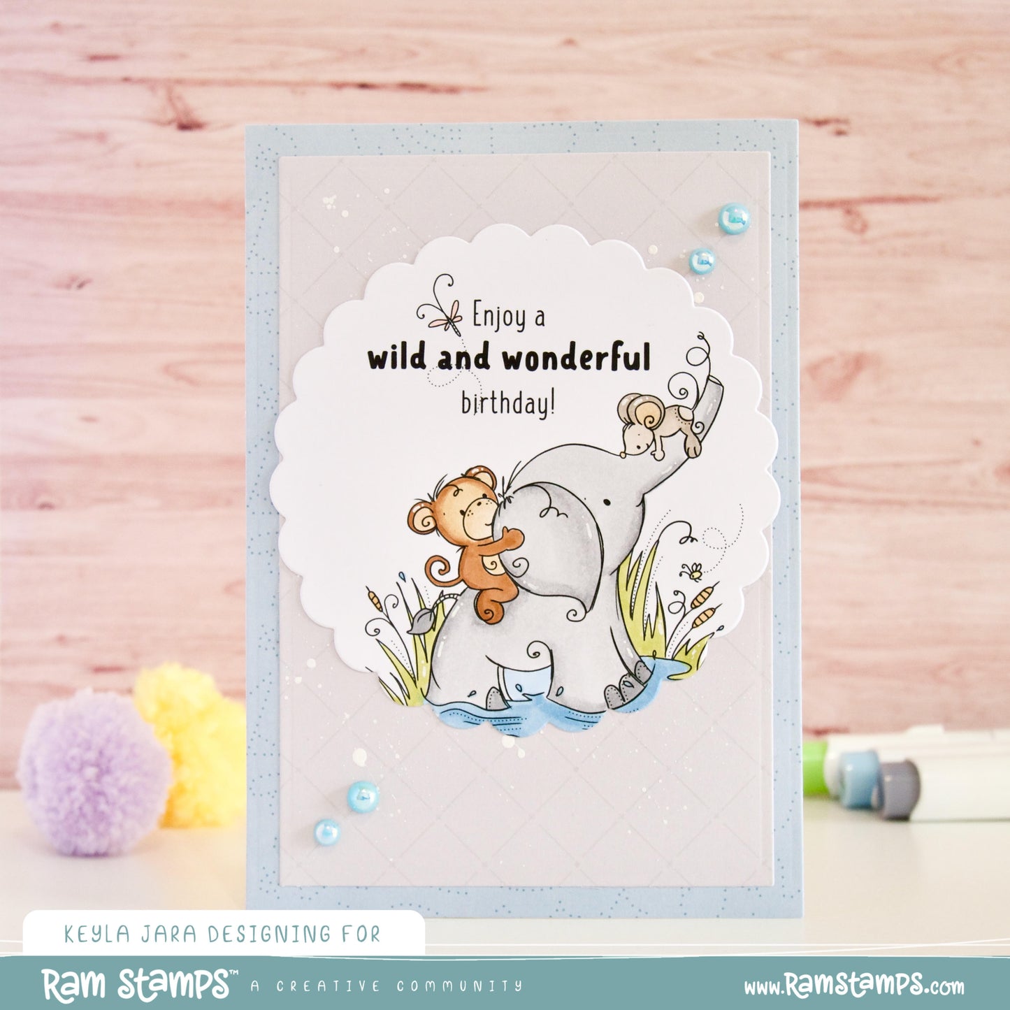 'Safari Friends: Wild & Wonderful' Digital Stamp