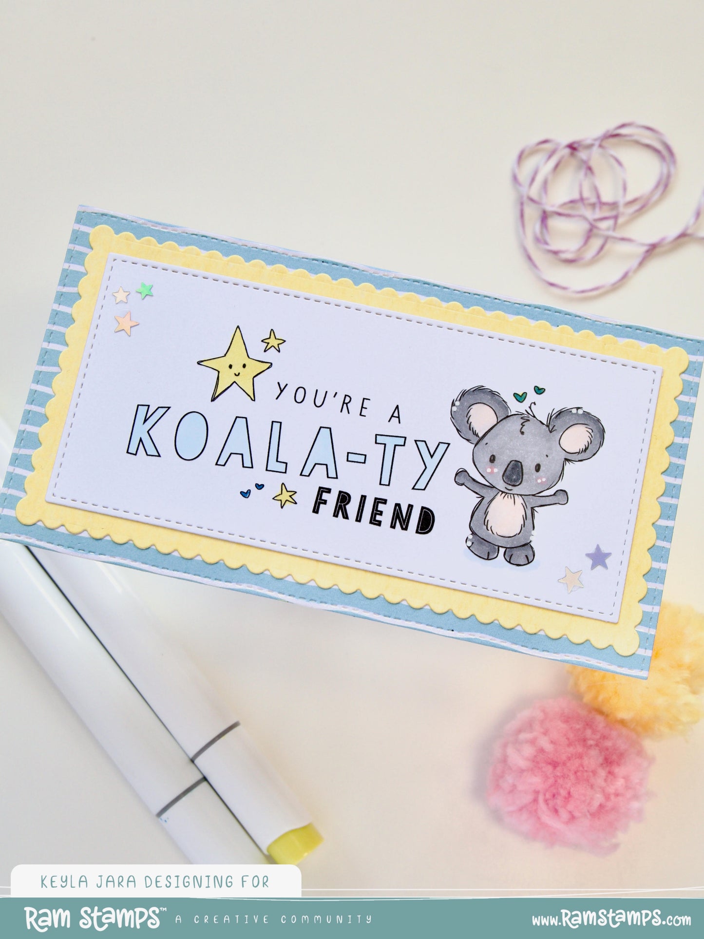 'Koala-ty Friend' Mini Scene Creator Digital Stamp