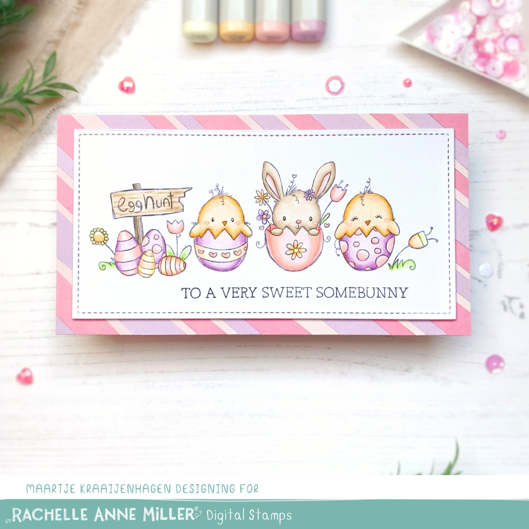 'Easter Eggs' Digital Stamp