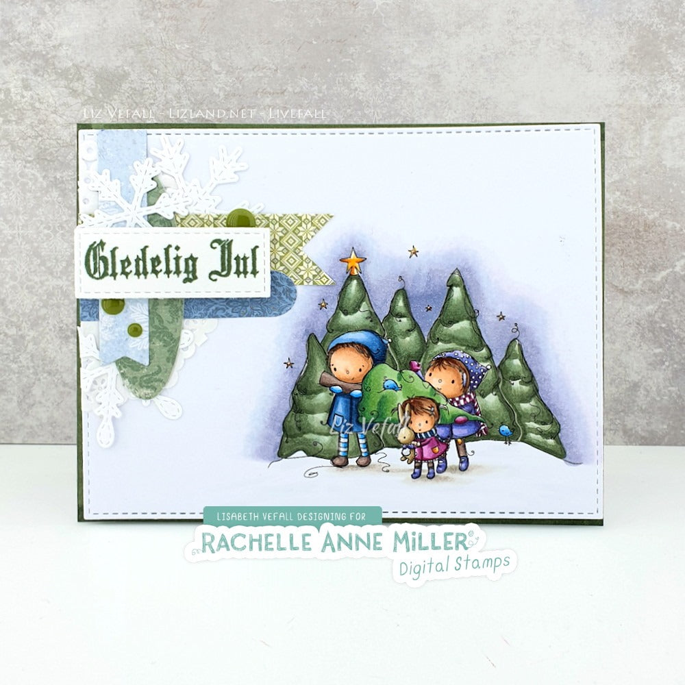'Christmas Tree' Digital Stamp