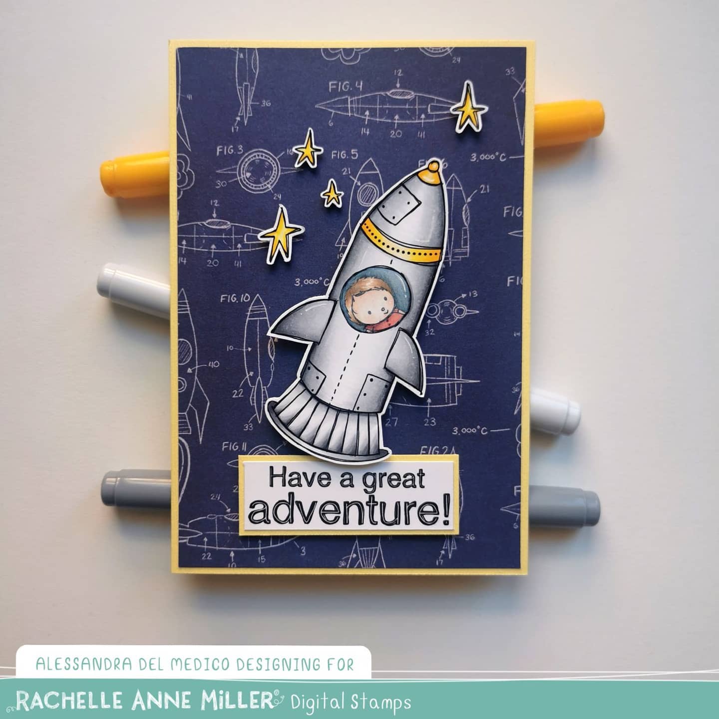 'Rocket Adventure' Digital Stamp