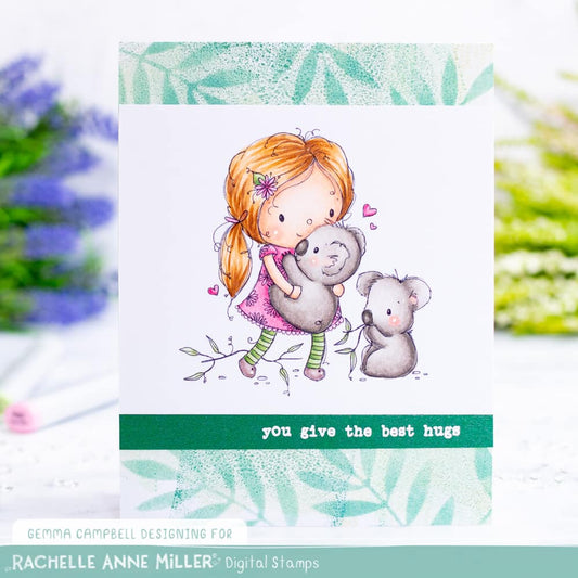 'Koala Girl' Digital Stamp
