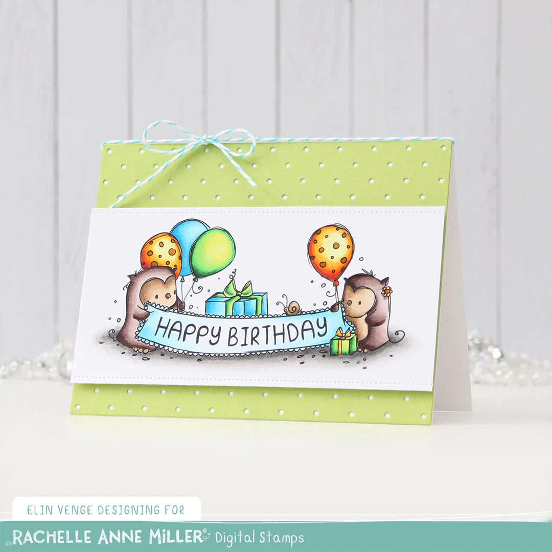 'Happy Birthday' Digital Stamp Set