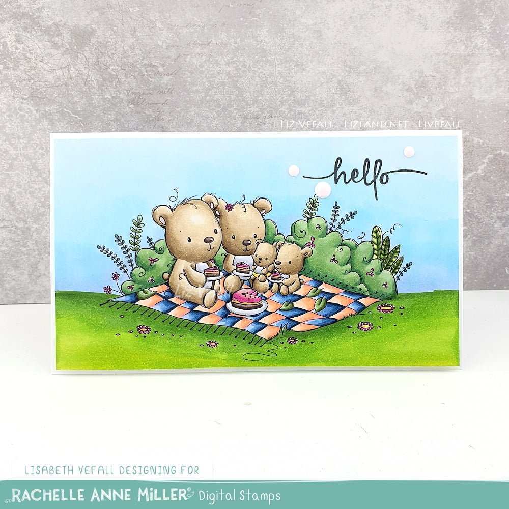 'Teddy Bear Picnic' Digital Stamp
