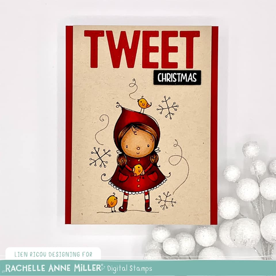 'Tweet Friendship' Christmas Digital Stamp