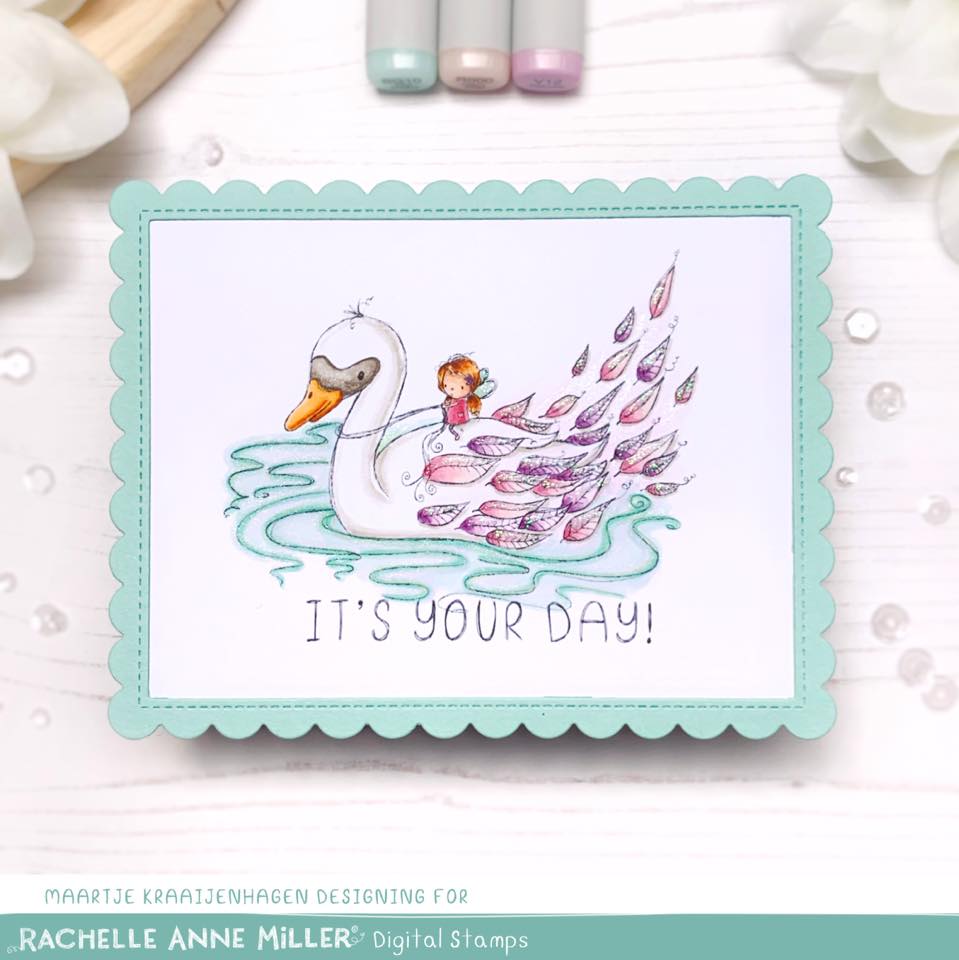 'Swan Fairy' Digital Stamp