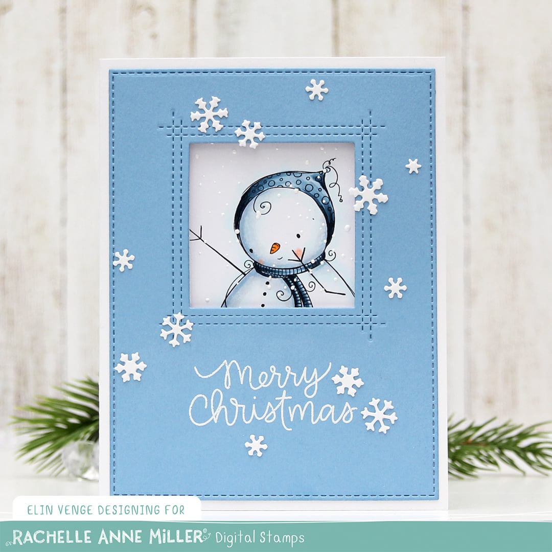 'Snowman's Gift' Digital Stamp