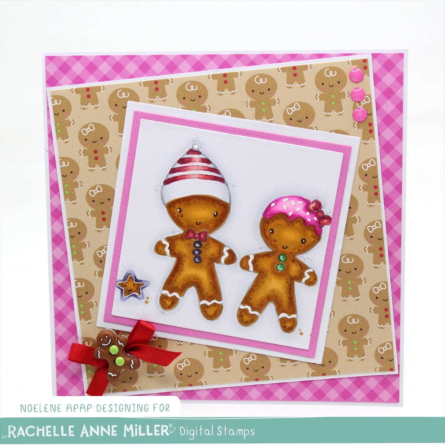 'Gingerbread Couple' Digital Stamp