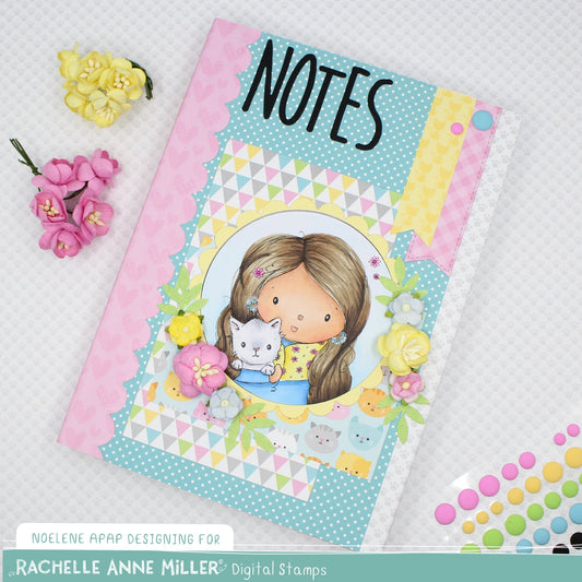 'Noelene's Kitty' Profile Digital Stamp
