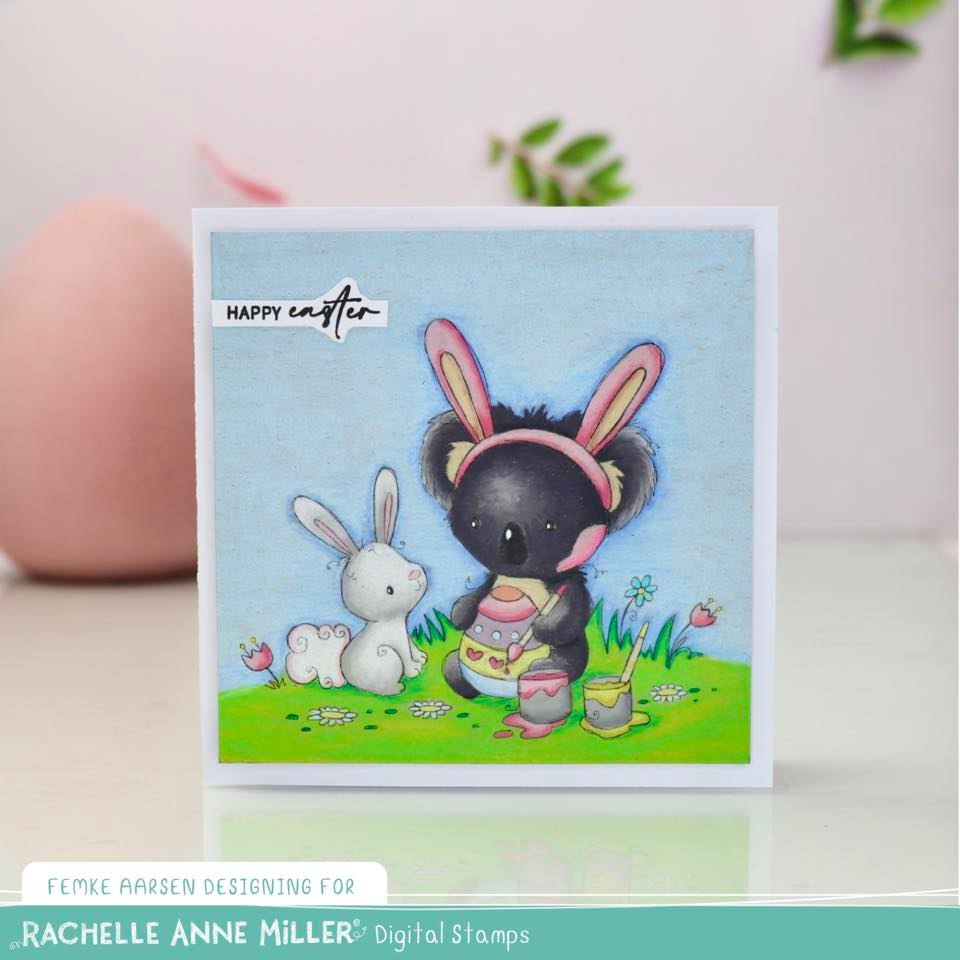 'Koala's Easter' Digital Stamp