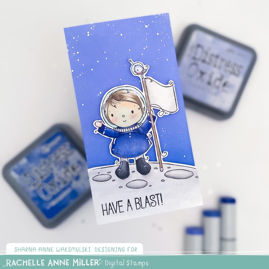 'Astronaut Explorer' Digital Stamp