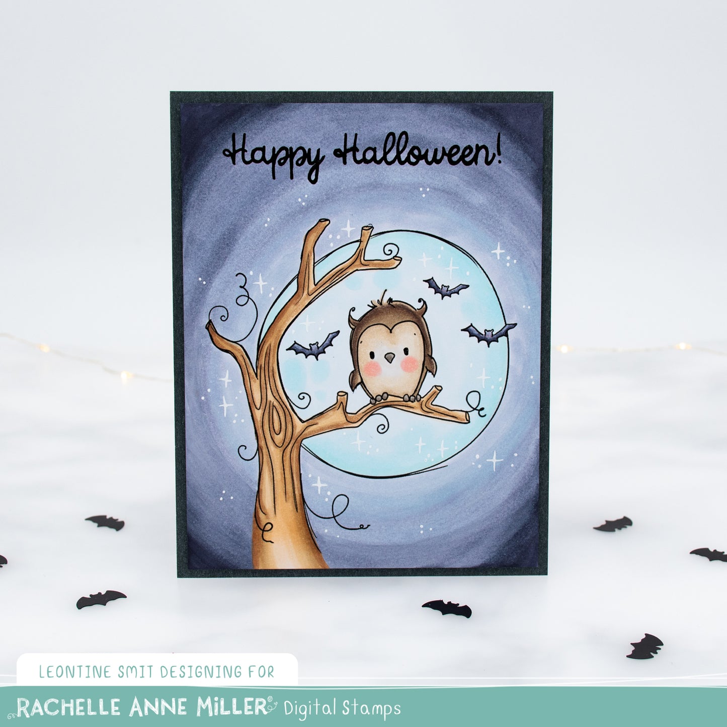 'Halloween Owl' Digital Stamp