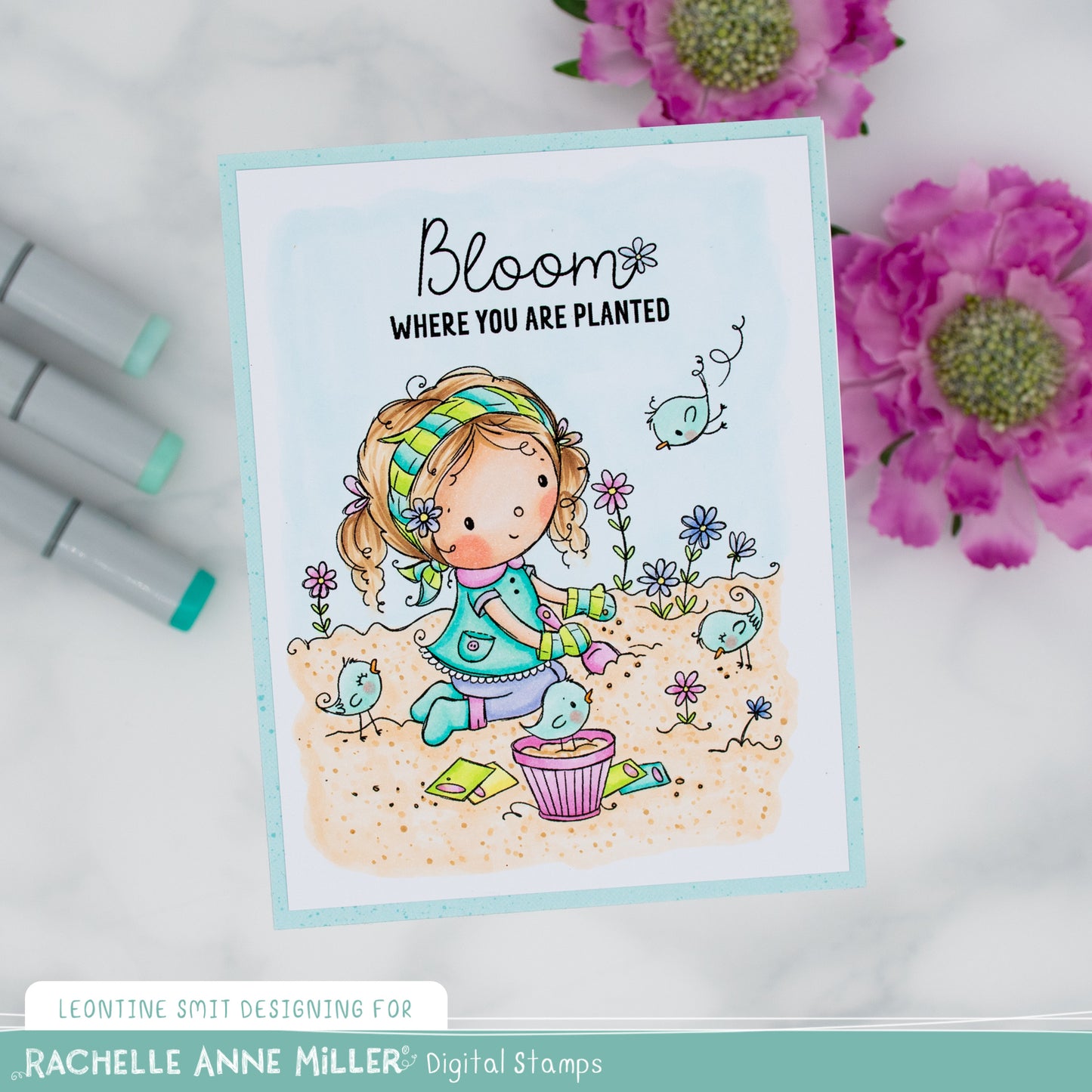 'Garden Blooms' Digital Stamp