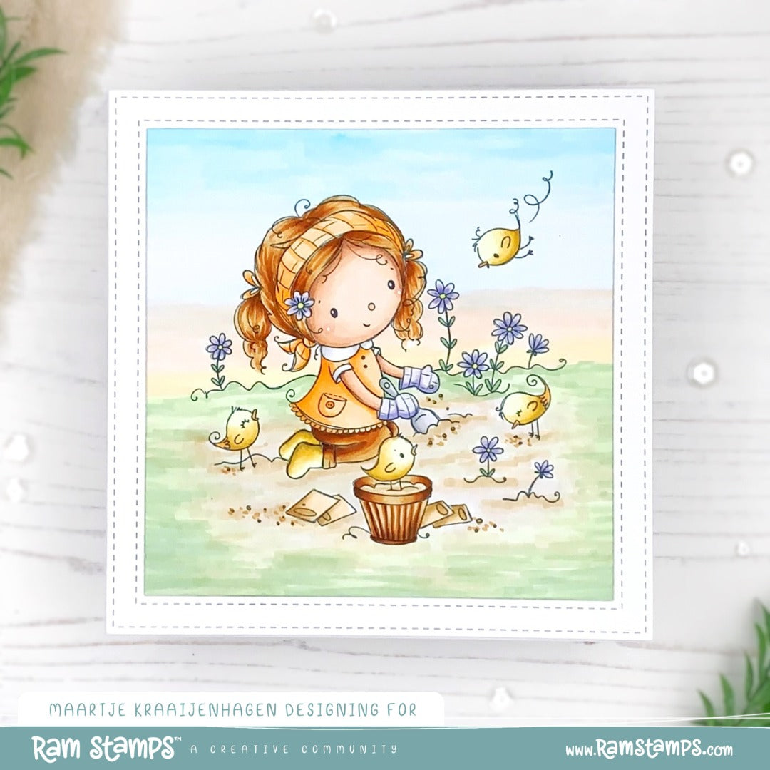 'Garden Blooms' Digital Stamp