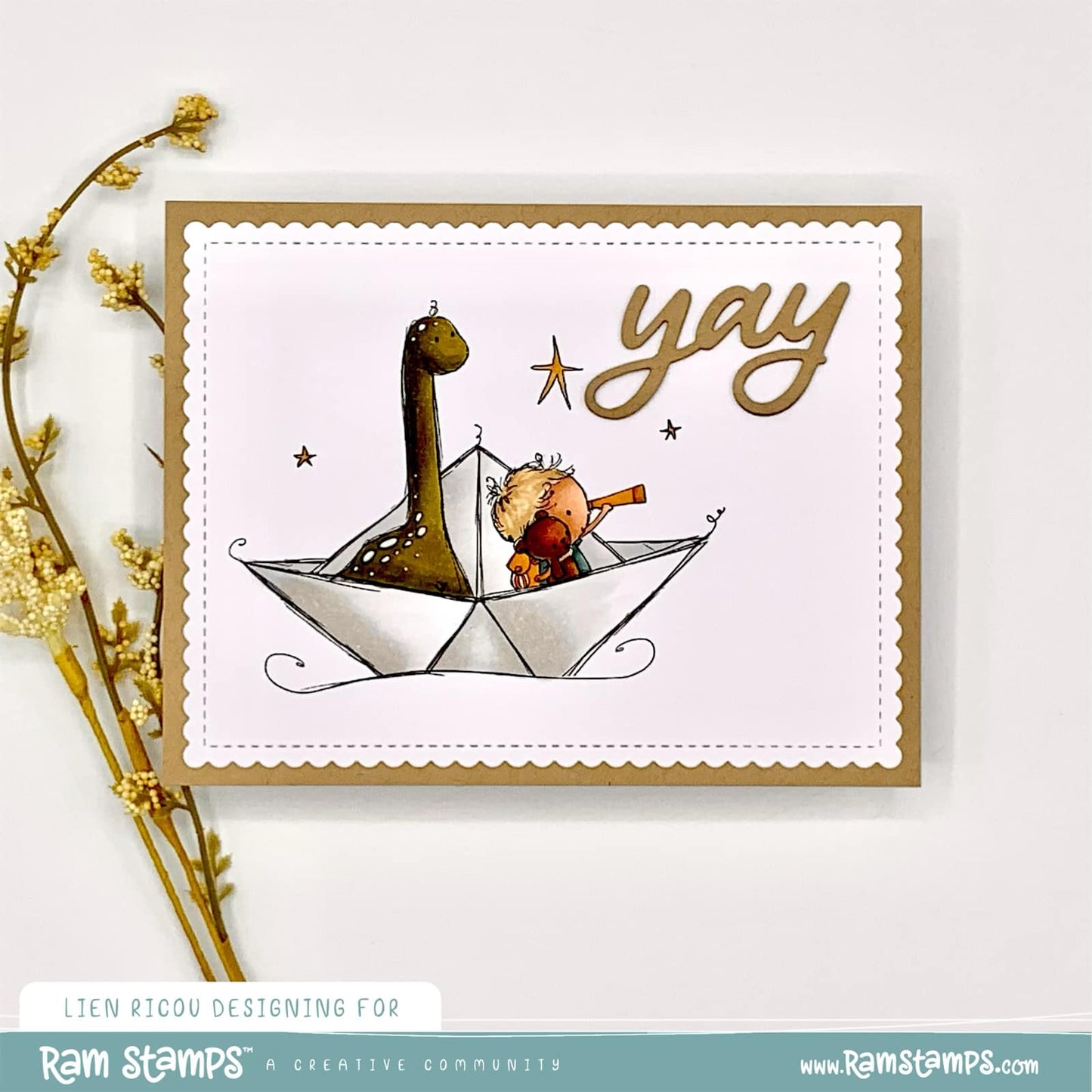 'Paper Boat' Digital Stamp