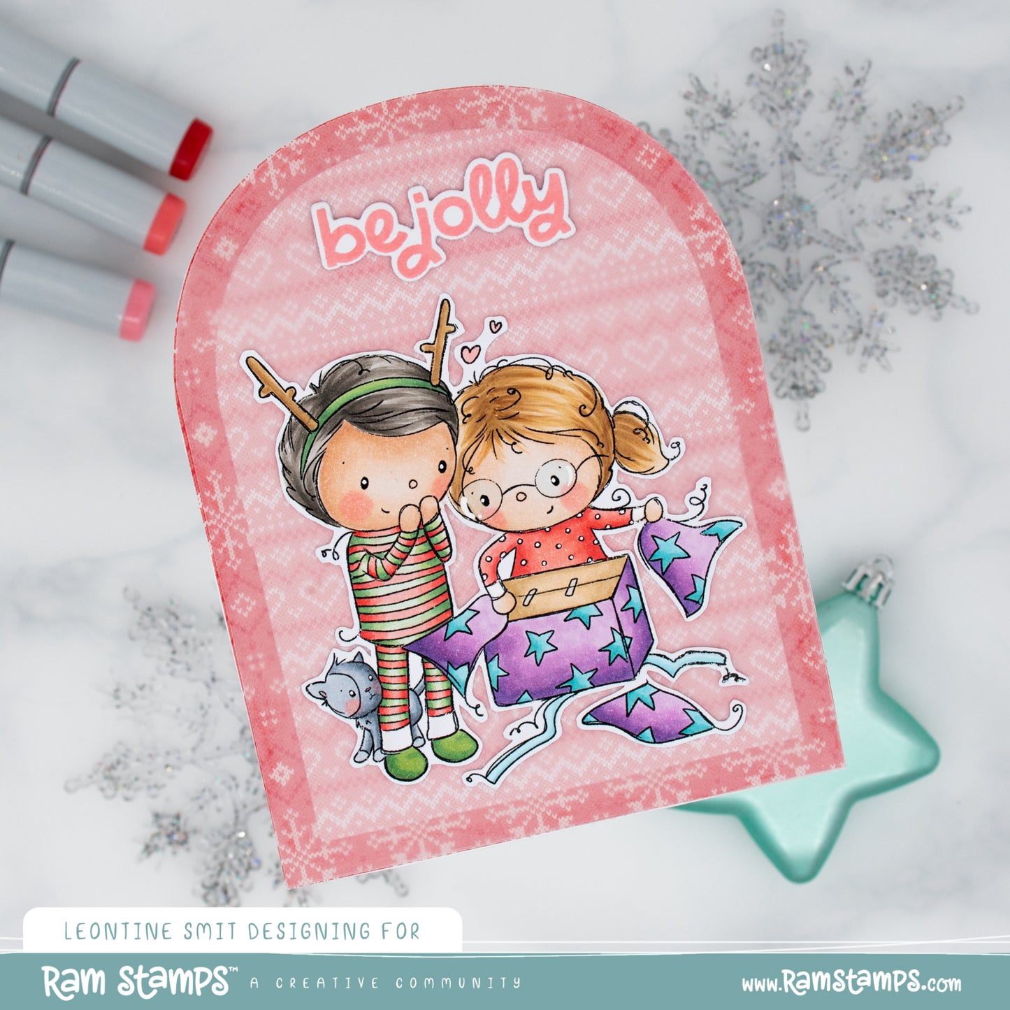 'Christmas Morning' Digital Stamp