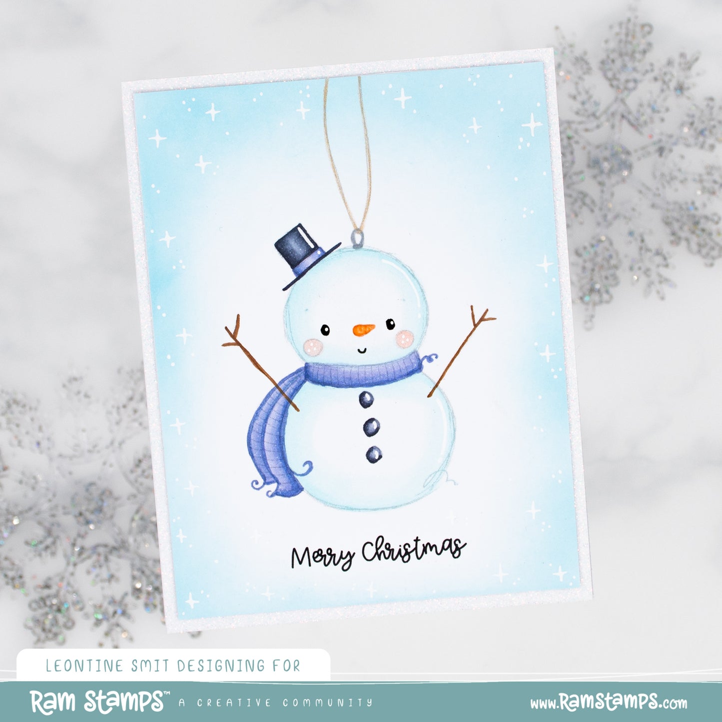 'Christmas Ornaments' Digital Stamp