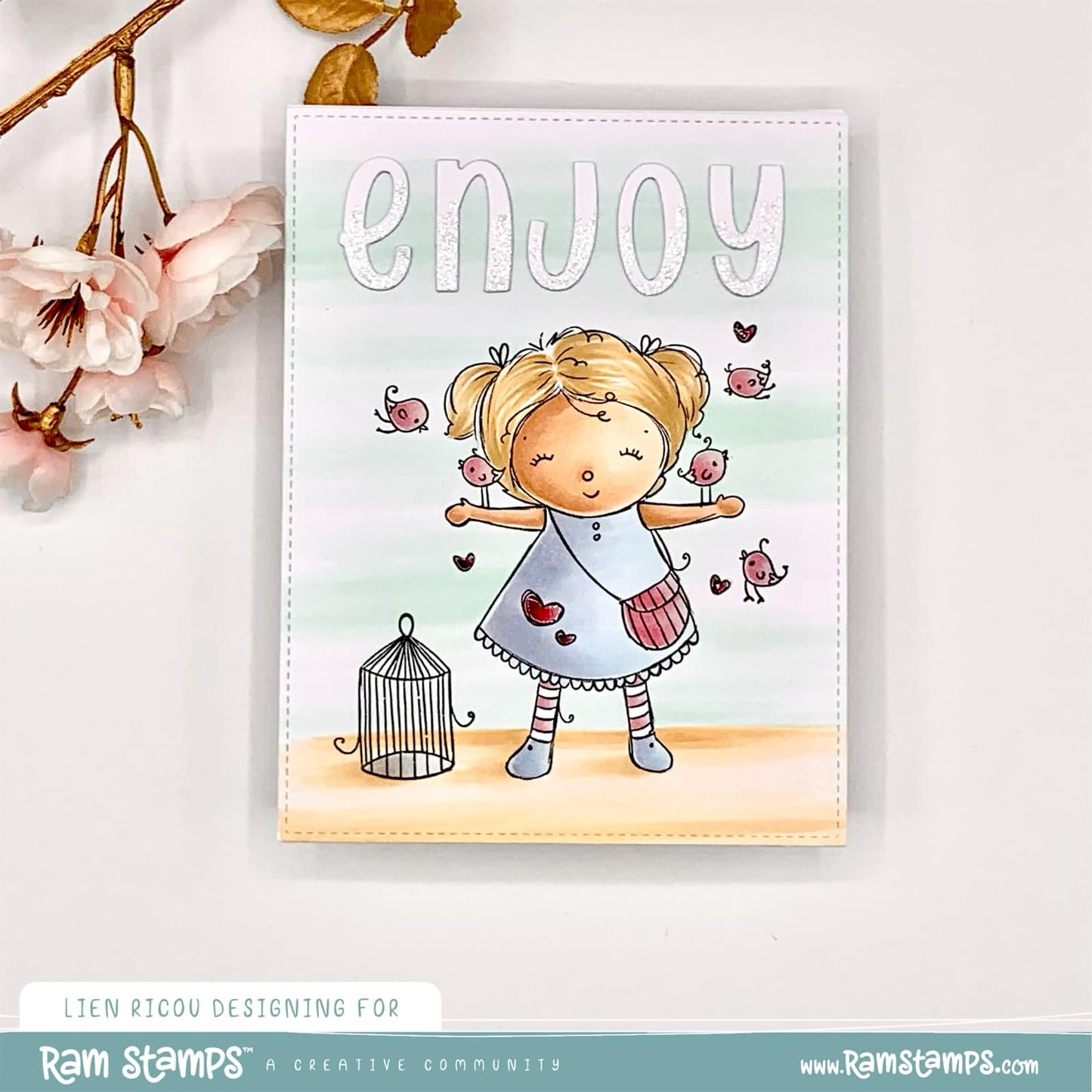 'Birdy Love' Digital Stamp