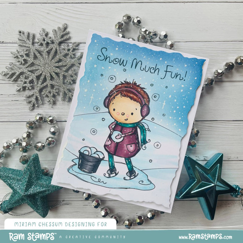 'Snow Much Fun' Digital Stamp