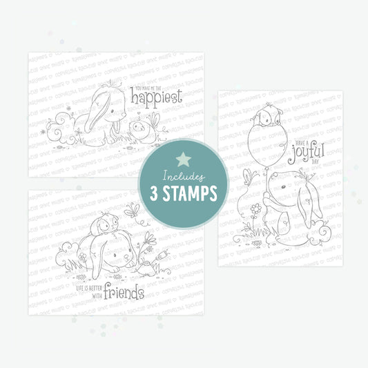 'Bunny & Guinea: Collection 1' Digital Stamp Set