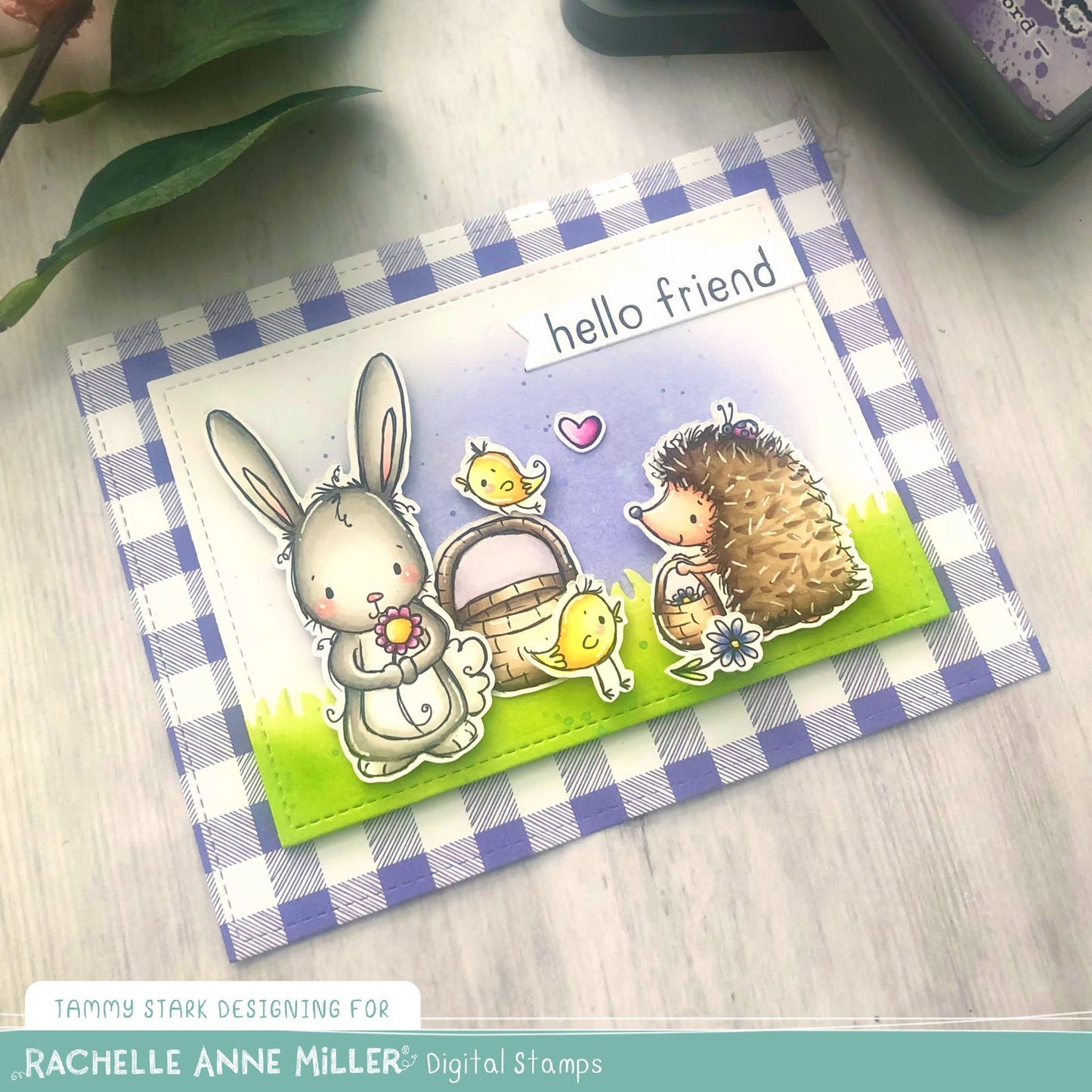 'Garden Friends'  Scene Creator Digital Stamp