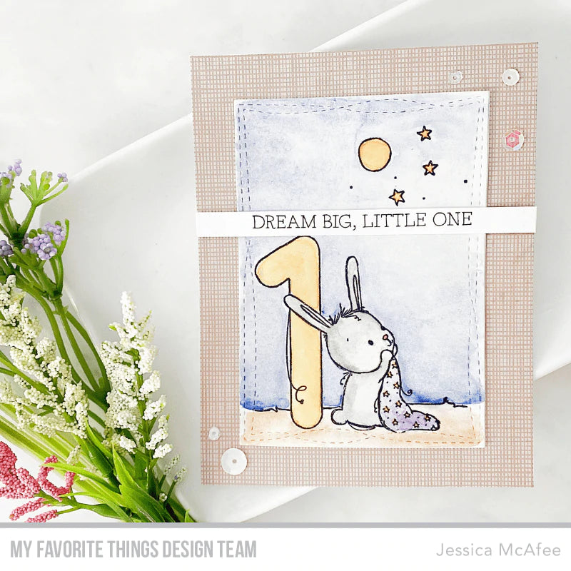 'Animal Number: One Bunny' Digital Stamp