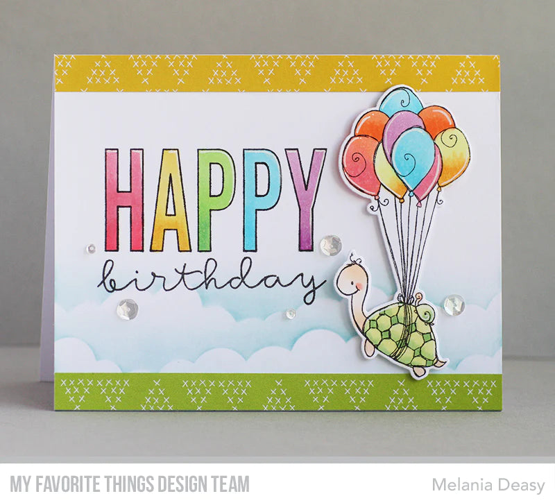 'Birthday Turtle' Digital Stamp