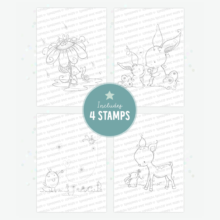 'Animal Friends' Digital Stamp Set