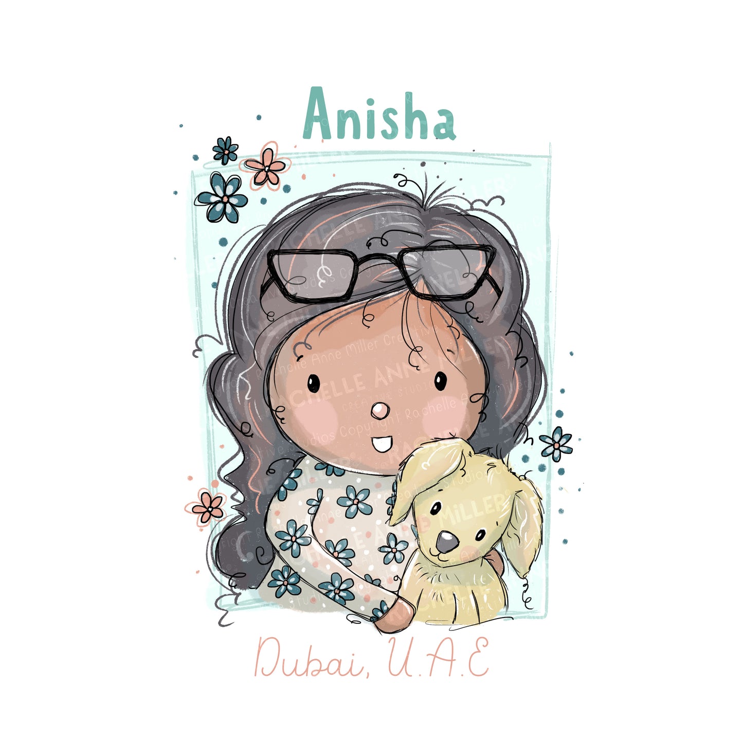 'Anisha's Pup' Profile Digital Stamp