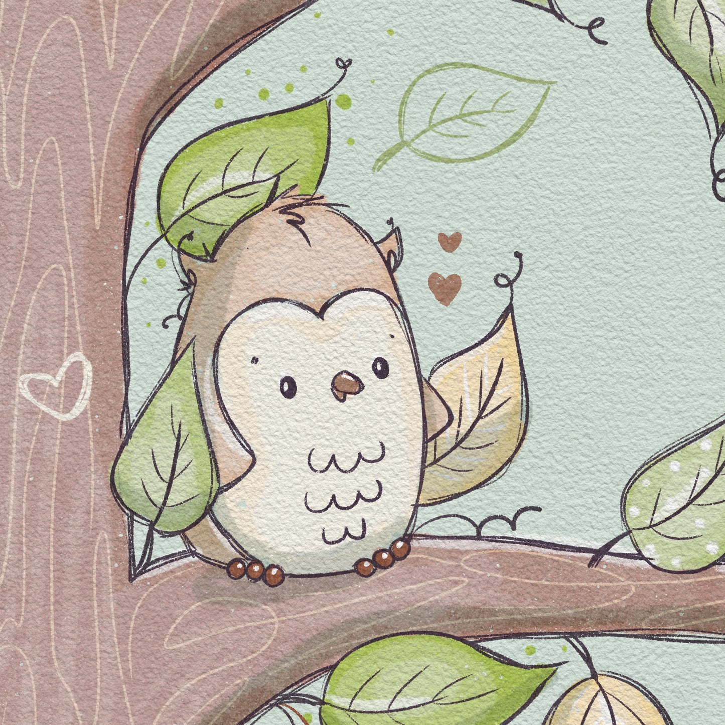 'Owl Find You!' Children's Wall Art Print