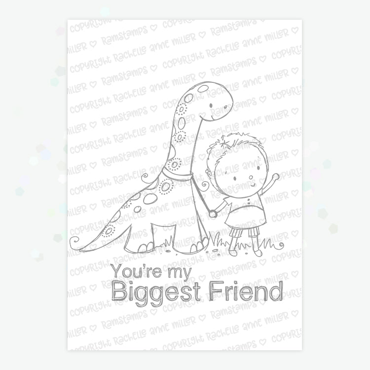 'Biggest Friend' Digital Stamp