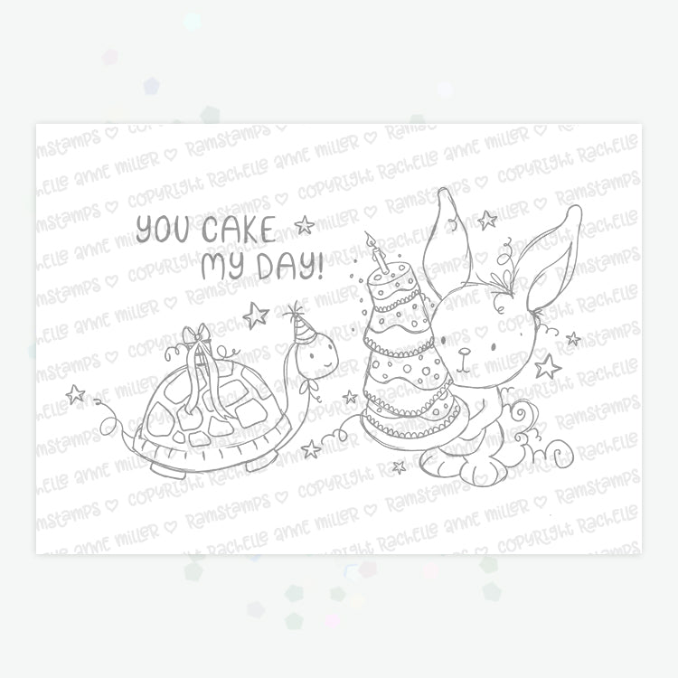 'Birthday Cake' Digital Stamp