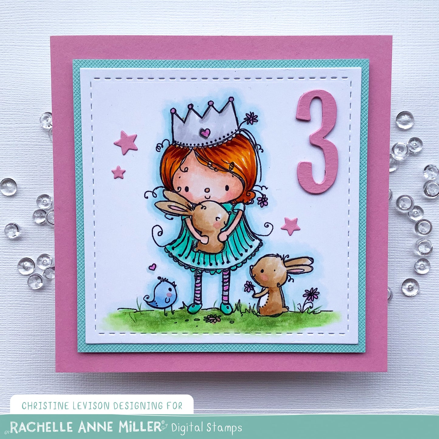 'Bunny Princess' Digital Stamp