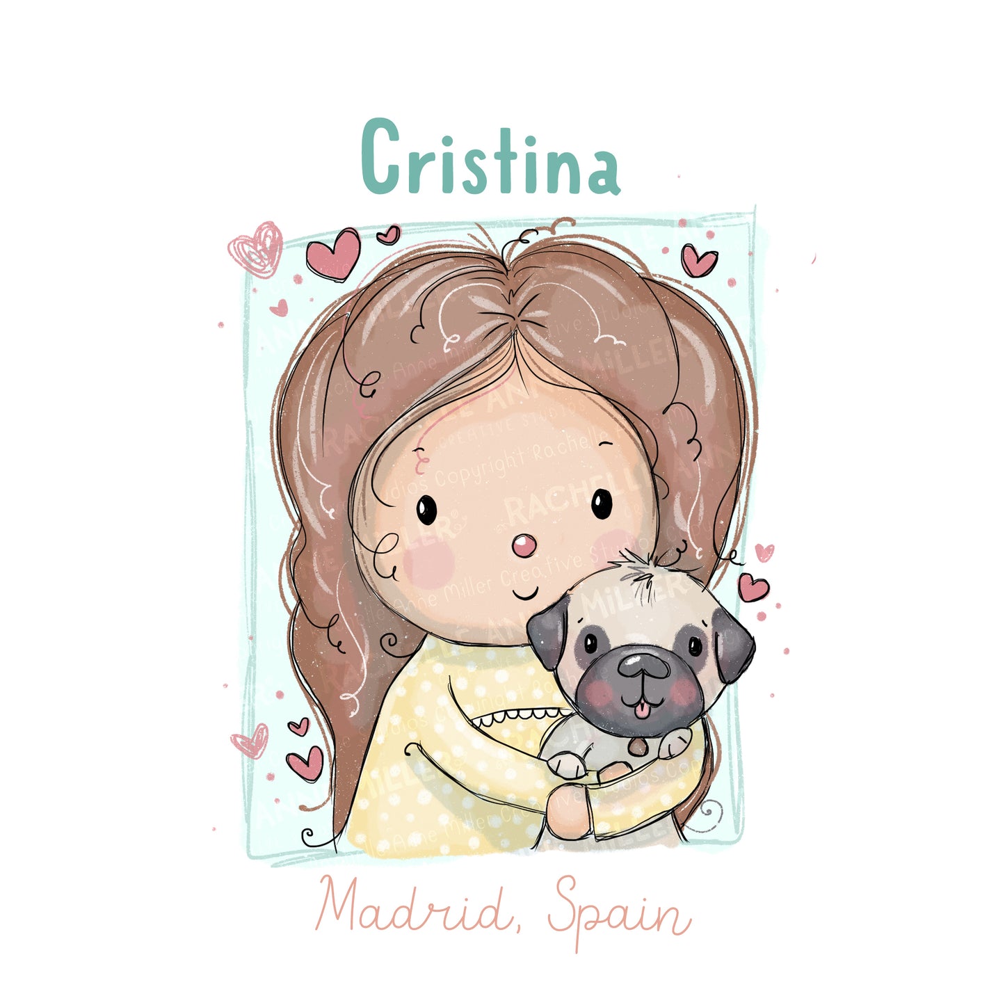 'Cristina's Puppy Love' Profile Digital Stamp