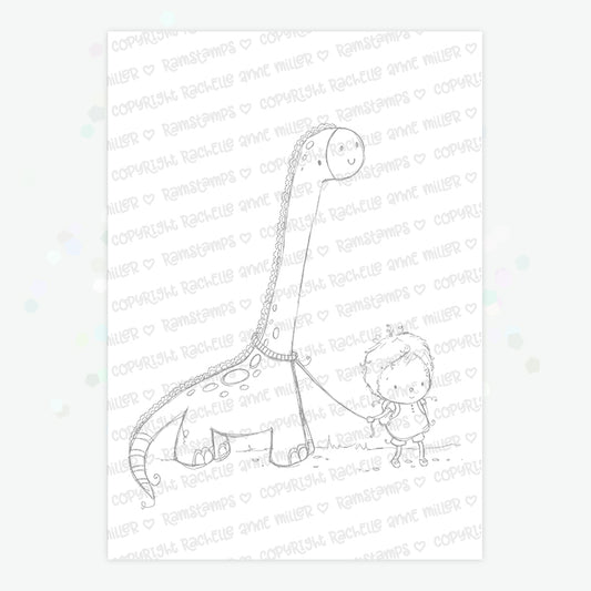 'My Pet Dinosaur' Digital Stamp