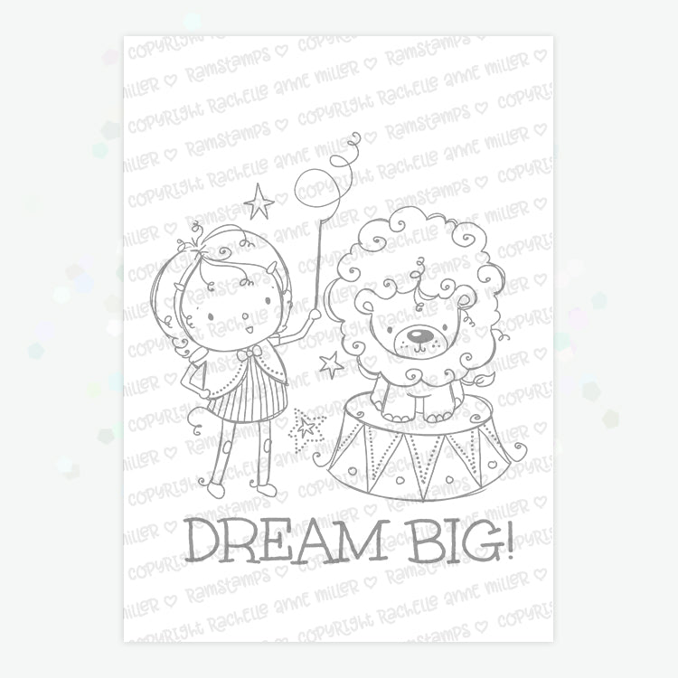 'Dream Big Circus' Digital Stamp