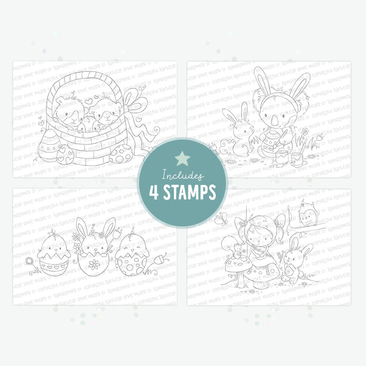 'Easter Friends' Digital Stamp Set