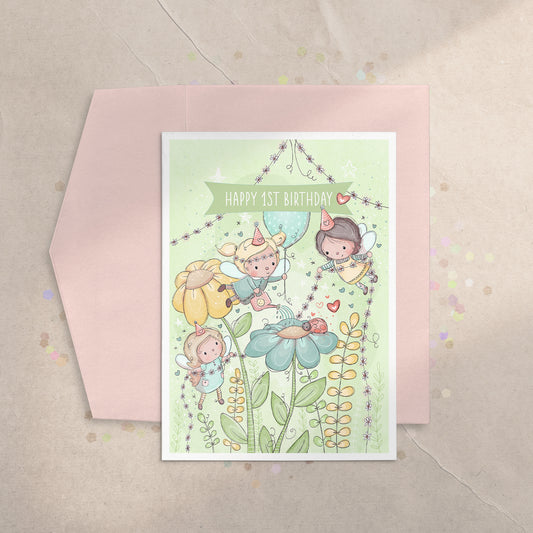 Fairy Party 5x7 Greeting Card