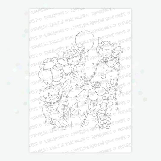 'Fairy Party' Digital Stamp