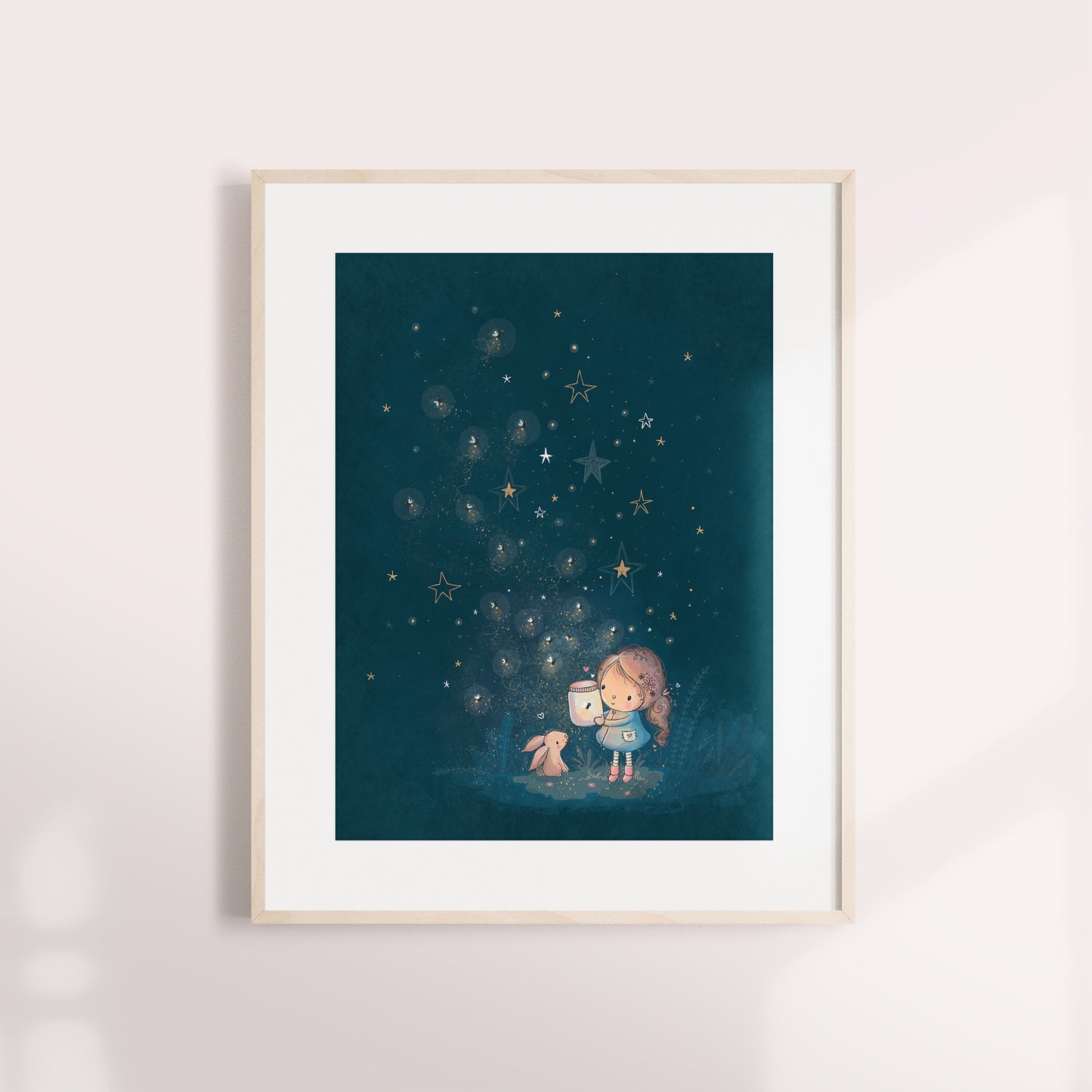 'Fireflies' Children's Wall Art Print
