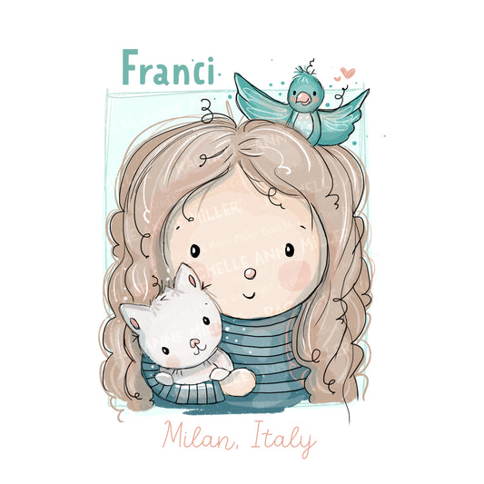 'Animal-Lover Franci' Profile Digital Stamp