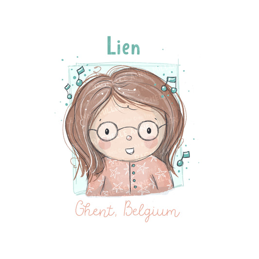 'Lien's Music' Profile Digital Stamp