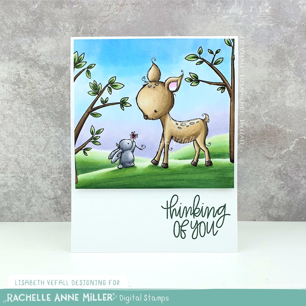 'Deer & Bunny' Digital Stamp