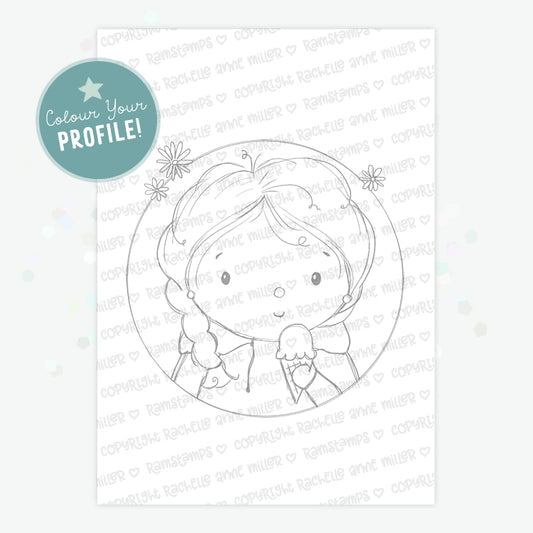 'Lisabeth's Sweet Tooth' Profile Digital Stamp