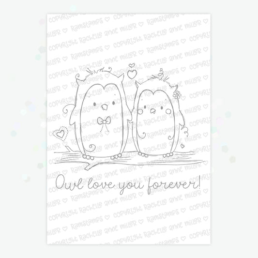 'Owl Love' Digital Stamp