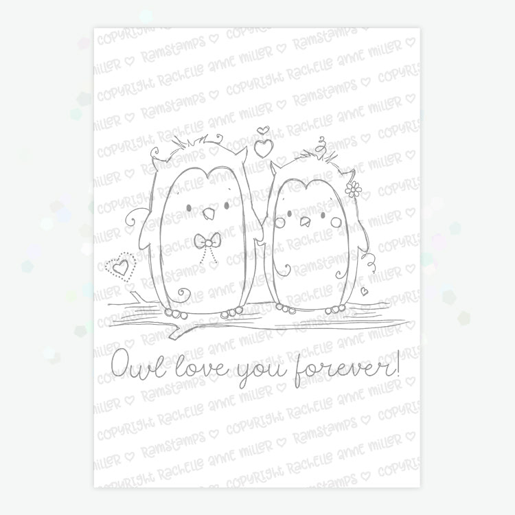 'Owl Love' Digital Stamp