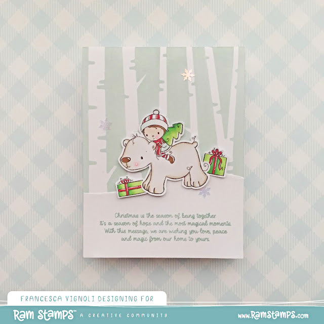 'Polar Bear Ride' Digital Stamp
