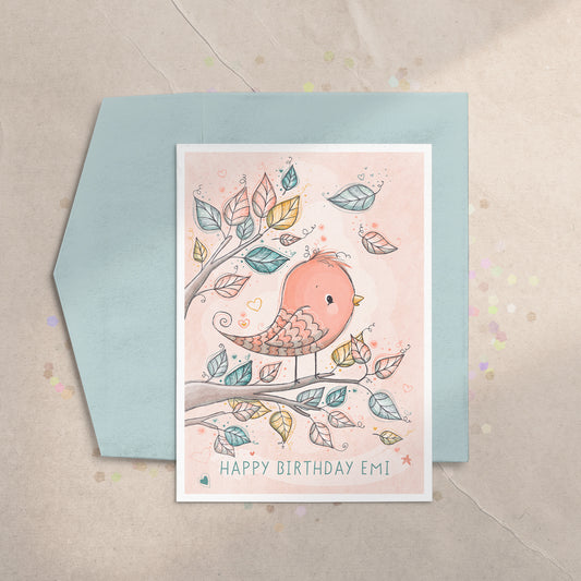 Pretty Bird 5x7 Greeting Card